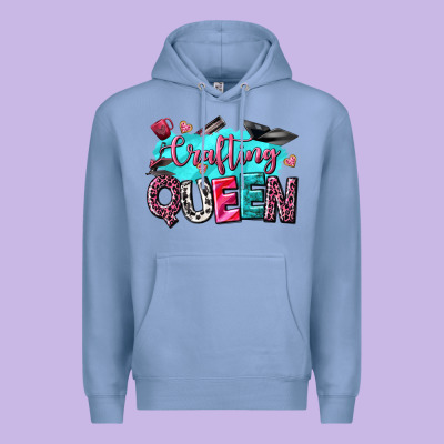 Crafting Queen Premium Hoodie Designed By Nancycooperartshop