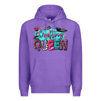 Purple crafting queen Premium Hoodie - NancyCooperArtShop