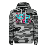 Slate Camo crafting queen Premium Hoodie - NancyCooperArtShop