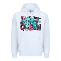 White crafting queen Premium Hoodie - NancyCooperArtShop