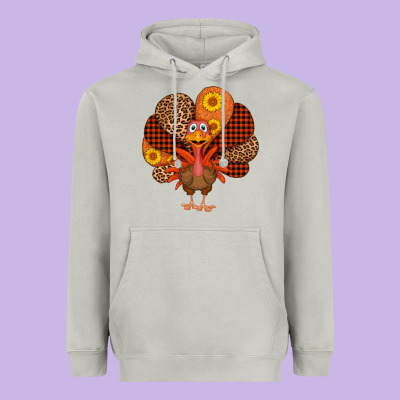 Thanksgiving Turkey Heavyweight Hoodie Designed By Adodesignshop