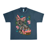Midnight Navy easter french bulldog Urban Heavy Tee - RanaPortraitStore