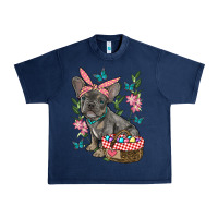 Navy easter french bulldog Urban Heavy Tee - RanaPortraitStore