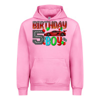 Fuchsia Pink birthday boy 5 Urban Hoodie - BundleAndBundleShop
