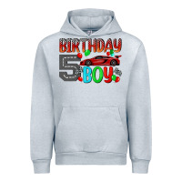 Heather Grey birthday boy 5 Urban Hoodie - BundleAndBundleShop