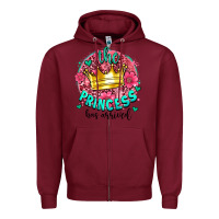 Burgundy the princesshas arrived Zipper Hoodie - AdoDesignShop