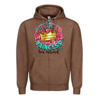 Chestnut the princesshas arrived Zipper Hoodie - AdoDesignShop