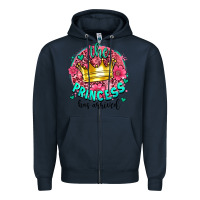 Navy the princesshas arrived Zipper Hoodie - AdoDesignShop