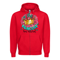 Red the princesshas arrived Zipper Hoodie - AdoDesignShop