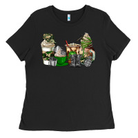 Black veteran coffee cups Ladies Tee - AdoDesignShop