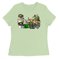 Matcha veteran coffee cups Ladies Tee - AdoDesignShop
