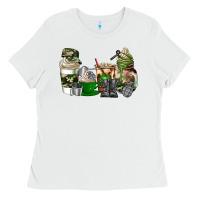 White veteran coffee cups Ladies Tee - AdoDesignShop