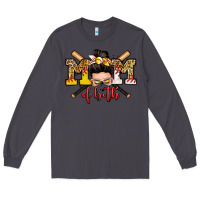 Smoke mom of both baseball and softball messy bun Long Sleeve Tee - Zillion Design Studio