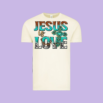 Jesus Is Love Vintage Tee Designed By Texasbilliewilder