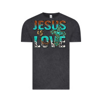 Vintage Black jesus is love Vintage Tee - texasbilliewilder