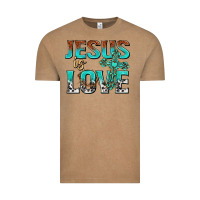 Vintage Coffee jesus is love Vintage Tee - texasbilliewilder