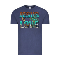 Vintage Denim jesus is love Vintage Tee - texasbilliewilder