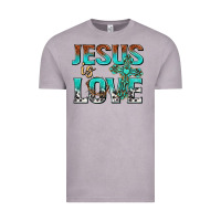 Vintage Zinc jesus is love Vintage Tee - texasbilliewilder
