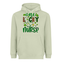 Matcha Leopard Glitter One Lucky Nurse Heavyweight Hoodie - Artiststas