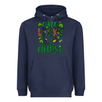 Navy Leopard Glitter One Lucky Nurse Heavyweight Hoodie - Artiststas