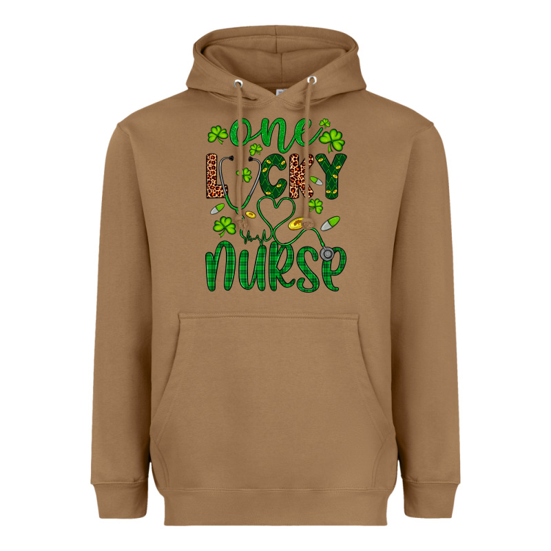 Leopard Glitter One Lucky Nurse Heavyweight Hoodie by Artiststas | Teevron