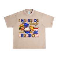French Oak i m here for snacks and freedom Urban Heavy Tee - texasbilliewilder