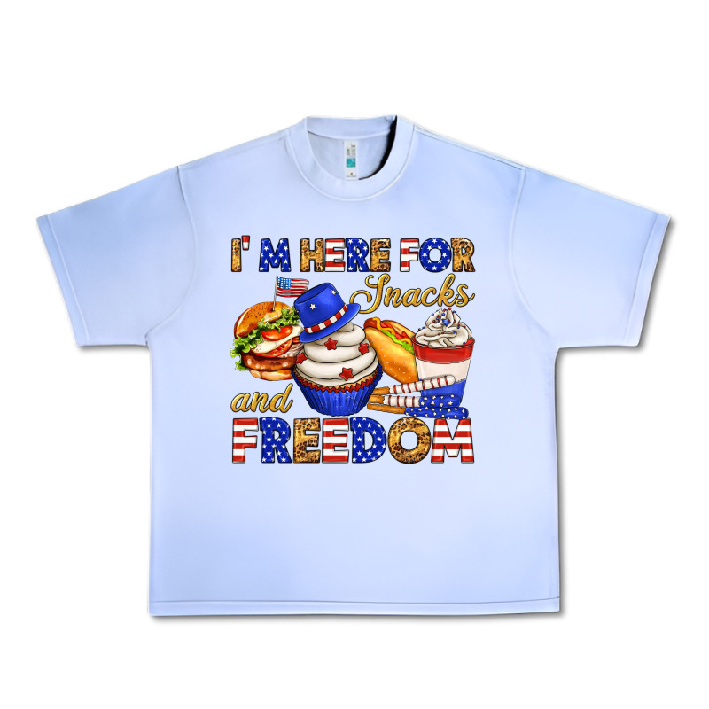 I M Here For Snacks And Freedom Urban Heavy Tee by texasbilliewilder | Teevron