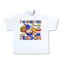 White i m here for snacks and freedom Urban Heavy Tee - texasbilliewilder