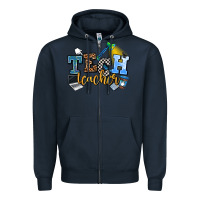 Navy tech teacher Zipper Hoodie - AdoDesignShop