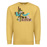 He Is Risen Cross Premium Sweatshirt | Teevron