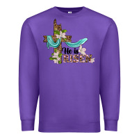 Purple he is risen cross Premium Sweatshirt - BarkalooDesign