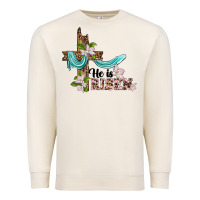 Sandshell he is risen cross Premium Sweatshirt - BarkalooDesign