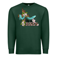 Sports Green he is risen cross Premium Sweatshirt - BarkalooDesign