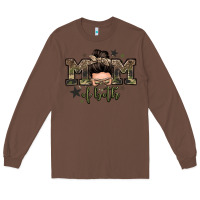 Chestnut mom of both boys messy bun Long Sleeve Tee - Zillion Design Studio