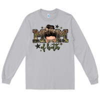 Moon Dust mom of both boys messy bun Long Sleeve Tee - Zillion Design Studio
