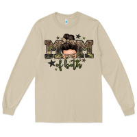 Mushroom mom of both boys messy bun Long Sleeve Tee - Zillion Design Studio