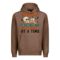 Chestnut surviving fatherhood one beer at a time Premium Hoodie - MaliasSmallBusiness