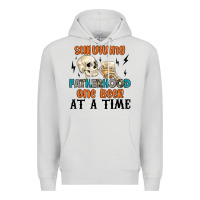 Dove Grey surviving fatherhood one beer at a time Premium Hoodie - MaliasSmallBusiness