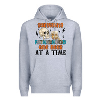 Heather Grey surviving fatherhood one beer at a time Premium Hoodie - MaliasSmallBusiness