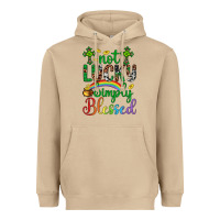 Mushroom Western St. Patrick's Day Cross Not Lucky Simply Blessed Heavyweight Hoodie - Artiststas