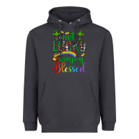 Smoke Western St. Patrick's Day Cross Not Lucky Simply Blessed Heavyweight Hoodie - Artiststas