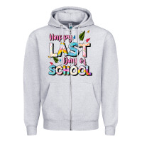 Heather Grey happy last day of school Zipper Hoodie - JahusDesignShop