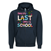 Navy happy last day of school Zipper Hoodie - JahusDesignShop