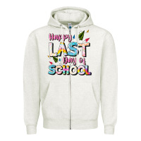 Oatmeal Heather happy last day of school Zipper Hoodie - JahusDesignShop