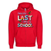 Red happy last day of school Zipper Hoodie - JahusDesignShop
