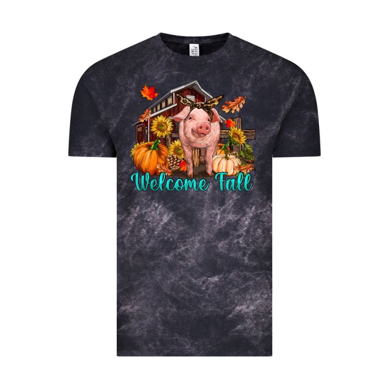 Welcome Fall Pig Vintage Tee by RanaPortraitStore | Teevron