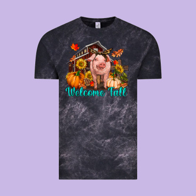 Vintage Tee Welcome fall pig