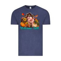 Vintage Denim Welcome fall pig Vintage Tee - RanaPortraitStore