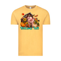 Vintage Mustard Welcome fall pig Vintage Tee - RanaPortraitStore