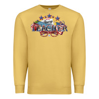 Antique Gold american teacher Premium Sweatshirt - NancyCooperArtShop